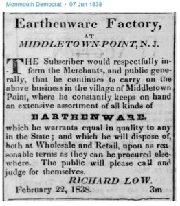 Pottery - 1838 article