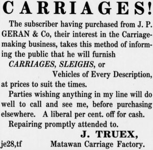 Jacob Truex assumed full ownership of the Matawan Carriage Factory Gemini enhanced